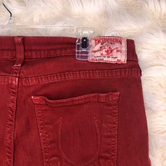 🦋True Religion Burnt Orange Cropped Pants - Picture 6 of 6